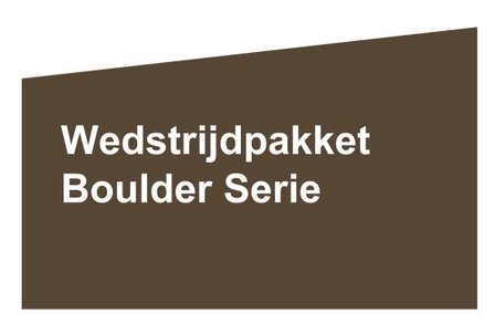Wedstrijdpakket Boulder Series