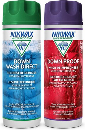 Nikwax duopack Down Wash.Direct & Nikwax Down Proof
